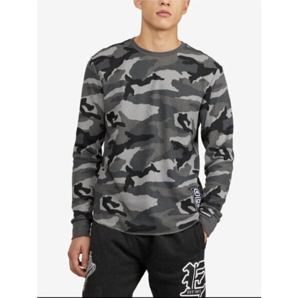 ECKO UNLTD Men's All Over Print Stunner Camo Thermal Sweater‎ - Picture 1 of 6